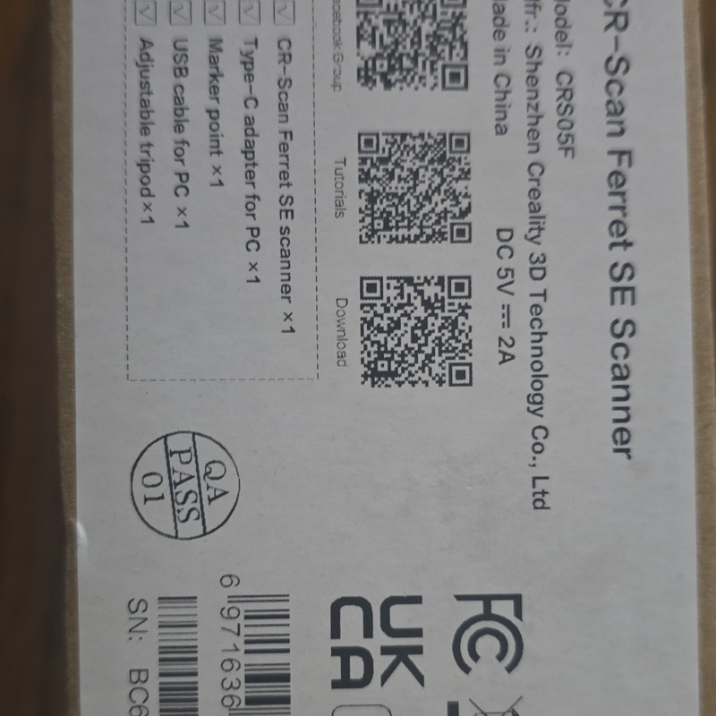 Creality CR-Scan Ferret SE Handheld 3D Scanner CRS05F Type-C USB Interface gallery