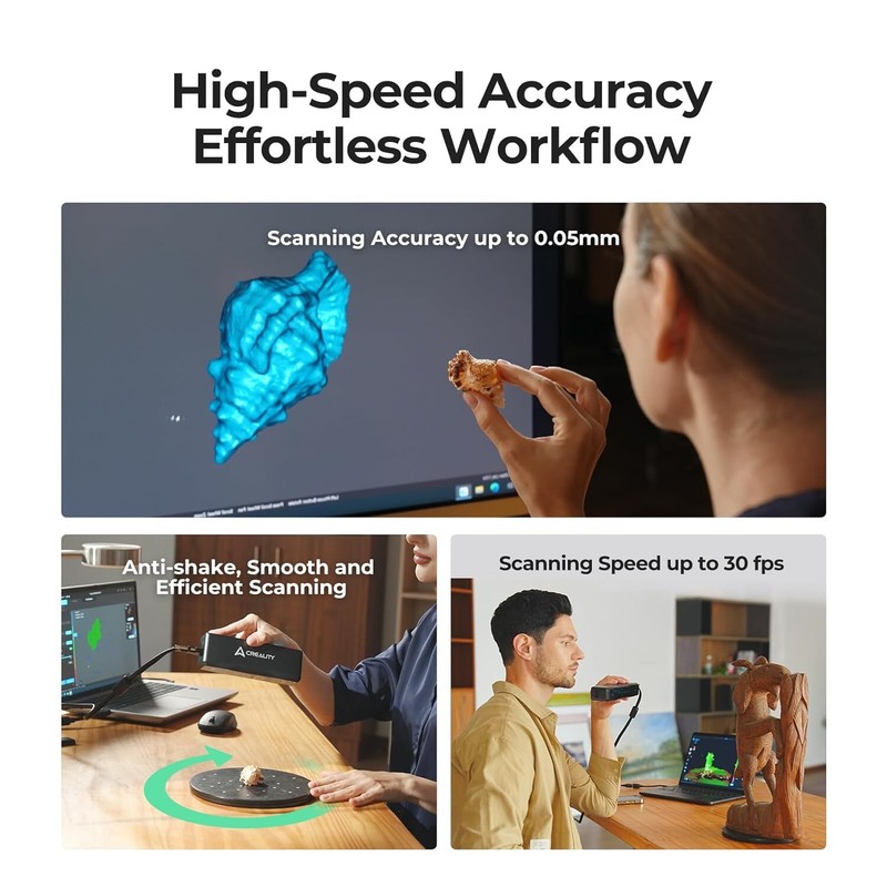 Creality Otter Lite 3D Scanner for 3D Printing 0.05mm Accuracy 24-Bit Full-Color gallery