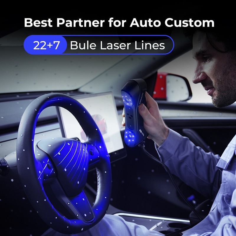 Open Box Creality Raptor Pro 3D Scanner 22+7 Blue Laser Lines 60fps gallery