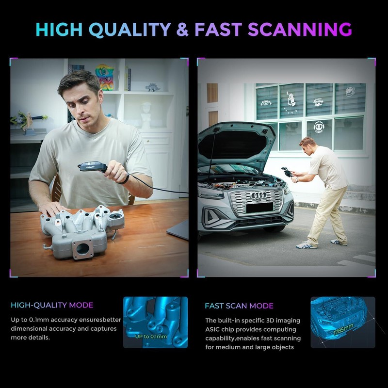 Creality CR-Scan Ferret Pro 3D Scanner for 3D Printing Modeling ASIC Chipset gallery