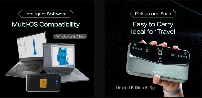 Einstar Vega Handheld Wireless Color 3D Scanner - Mac Compatible, Easy to Use gallery