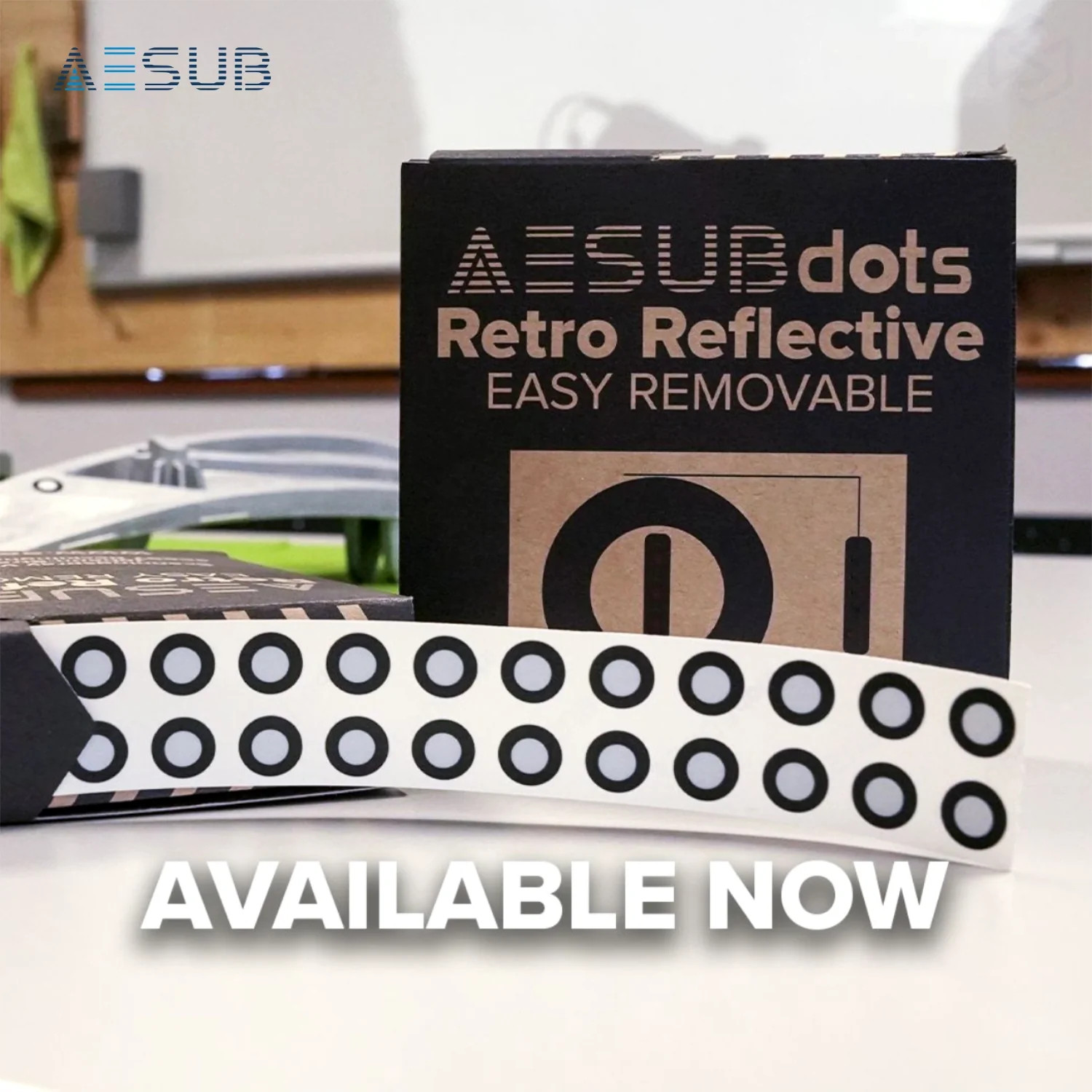 AESUBdots Retro-Reflective EASY REMOVABLE (Size: 3mm) gallery