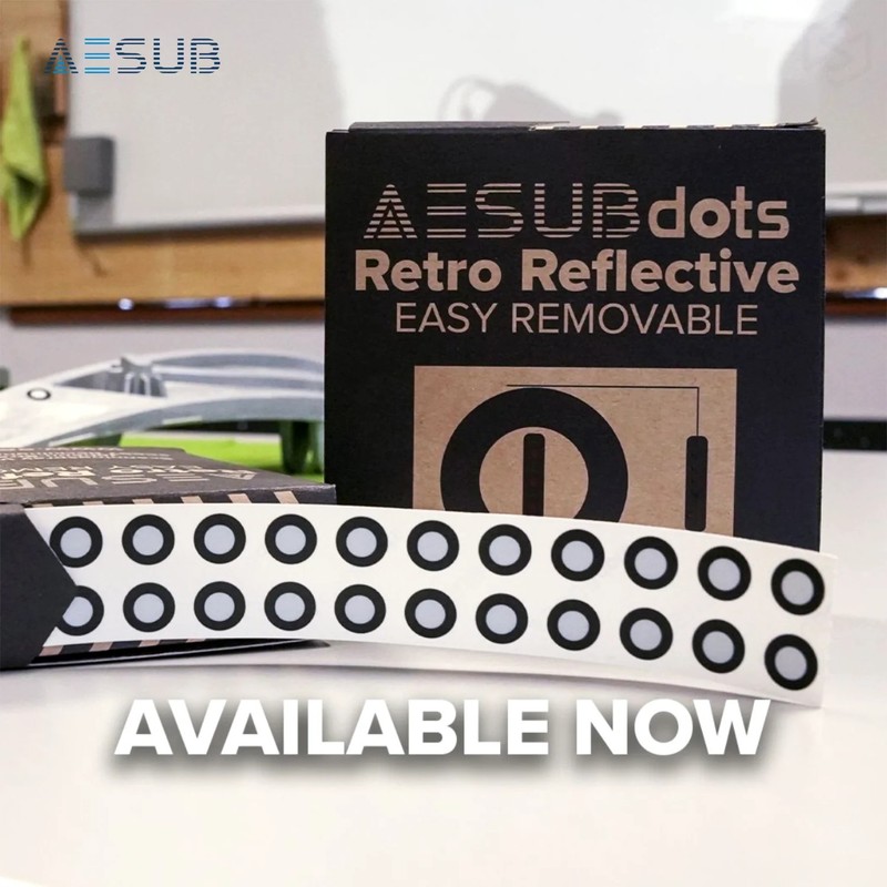 AESUBdots Retro-Reflective EASY REMOVABLE (Size: 3mm) gallery