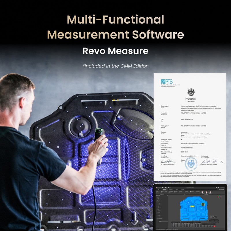 Revopoint MetroY Ultra 3D Scanner For 3D Print Wireless Outdoor LaserScan 0.01mm gallery