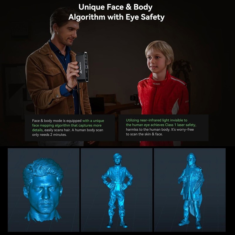 Creality CR-Scan Otter 3D Scanner, Four-Lens Stereo System 0.02mm Accuracy 20fps gallery