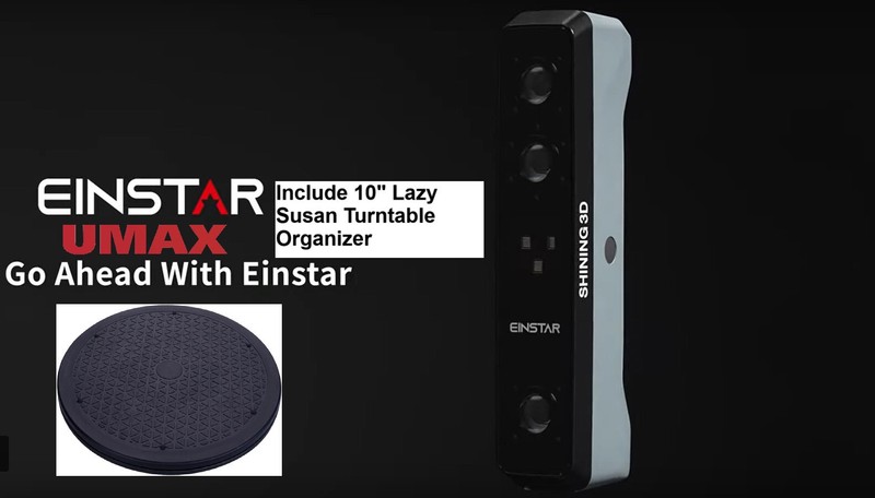 NEWEST Einstar Color Details 3D Handheld Scanner with 10" Turntable gallery