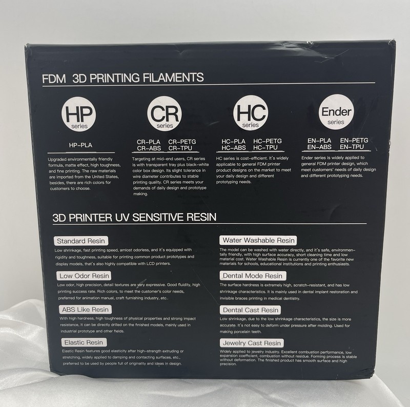 Creality PETG Filament 1.75mm 3D Printer Filament 1kg (2.2lbs) Black Brand New gallery