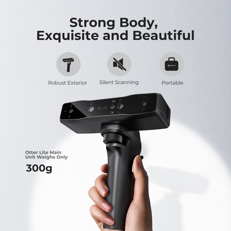 Creality Scan Otter Lite 3D Scanner – Wireless, 0.05mm Accuracy - NEW OPEN BOX gallery