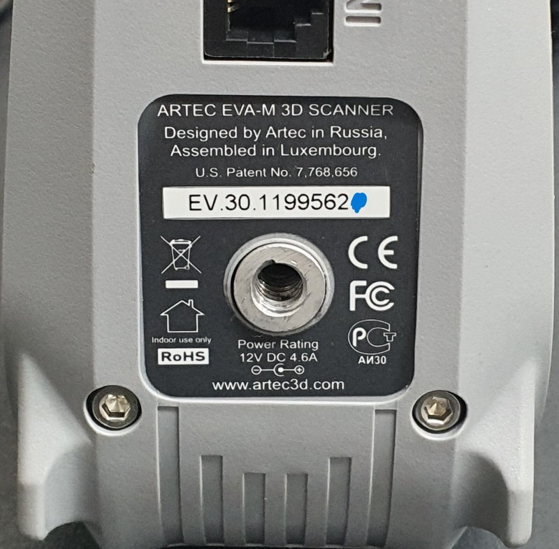 Artec EVA M 3D Hand Held 3D Scanner gallery