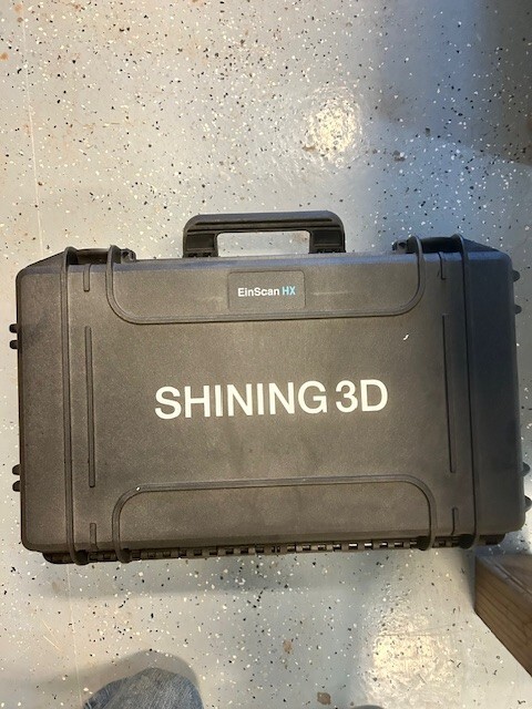 Einscan HX Handheld 3D Scanner in Wheeled Hard Case gallery