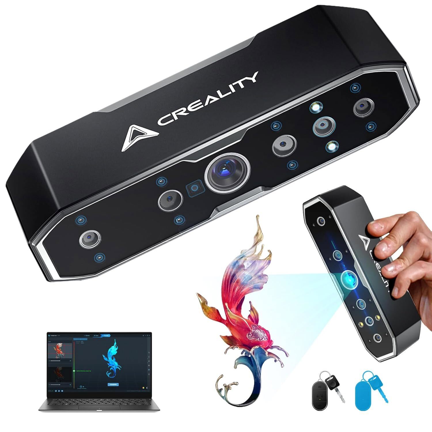 Creality CR-Scan Otter 3D Scanner, Four-Lens Stereo System 0.02mm Accuracy 20fps gallery