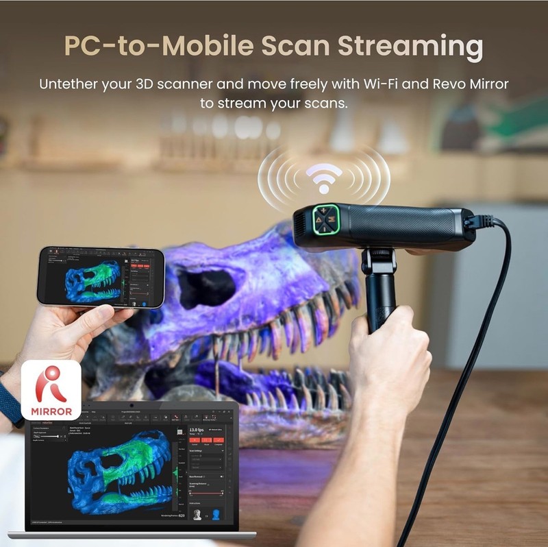 Revopoint MetroY Ultra Laser 3D Scanner for3D Printing Handheld/Standard Edition gallery