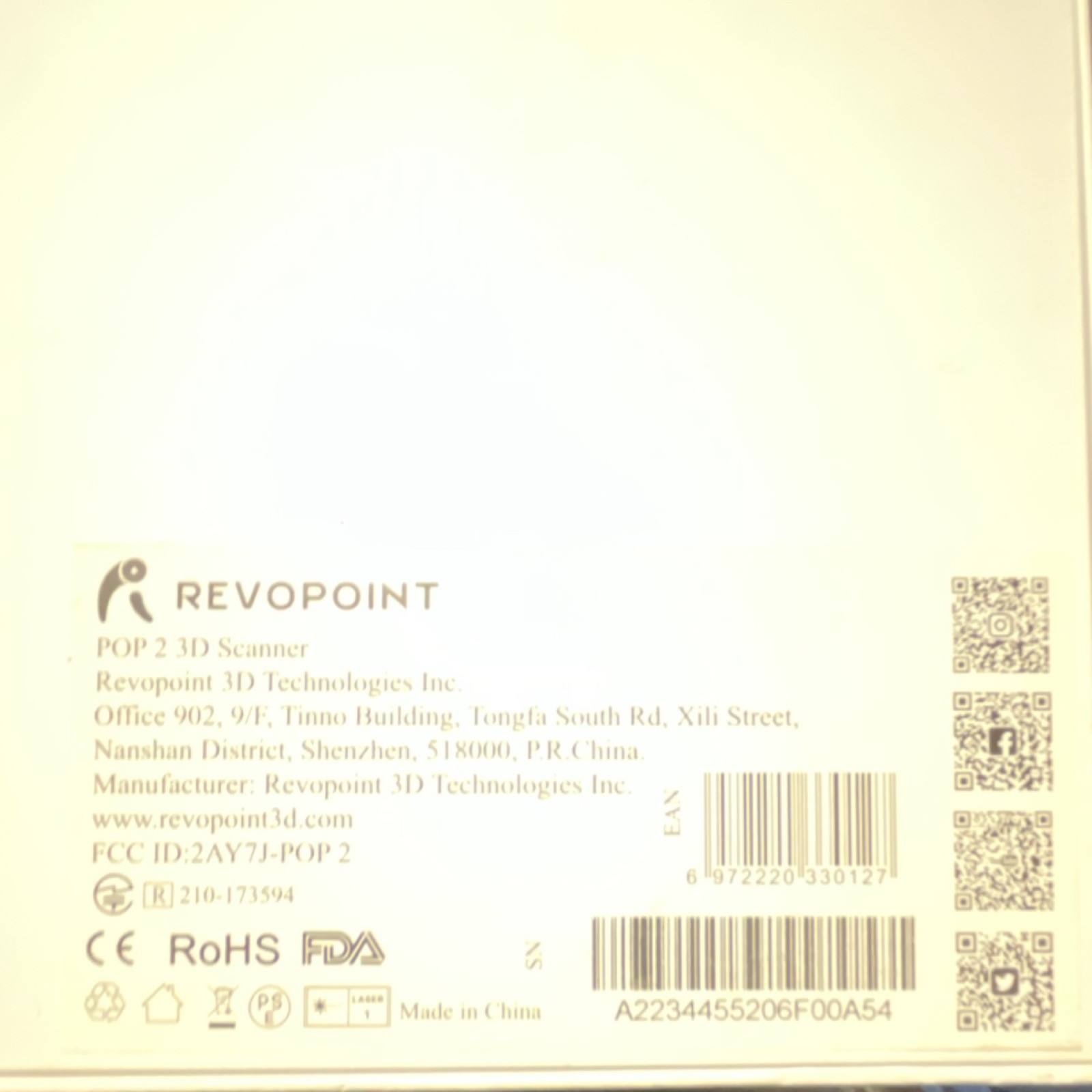 Revopoint POP 2 Handheld 3D Scanner Complete Kit A2234455206F00A54 gallery
