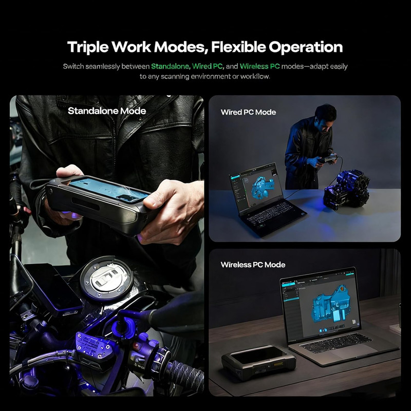 Sermoon P1 Handheld 3D Scanner with 0.02mm Accuracy and Touch Screen gallery