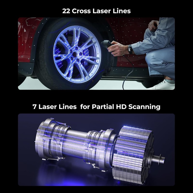 [USED] Creality Raptor Pro 3D Scanner 22+7 Blue Laser Lines 0.02mm Accuracy gallery