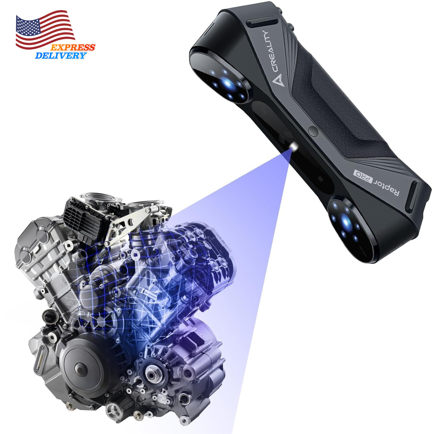 3D Scanner Raptor Pro for Automotive & Engineering Projects with Metrology-Grade gallery