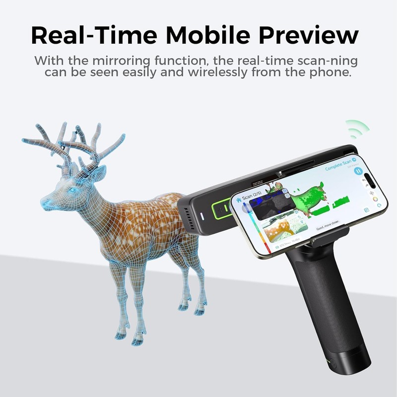 Creality CR-Scan Otter Lite 3D Scanner 24-Bit Full-Color Scans for Win/Mac/iOS/A gallery