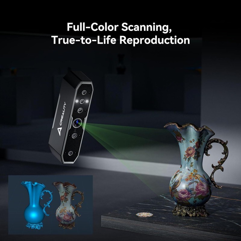 Creality CR-Scan Otter 3D Scanner 24-Bit Full-Color for iOS Android Windows US gallery