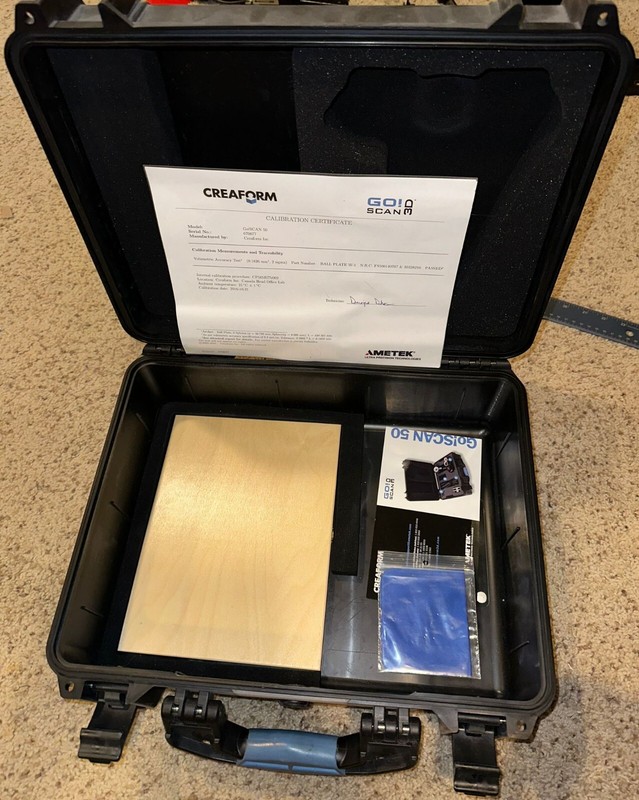 CREAFORM GO!SCAN50 3D SCANNER. PROFESSIONAL GRADE 3D SCANNER. VERY LOW USE gallery