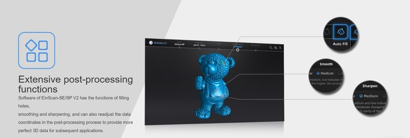 Color 3D Scanner EinScan-SP V2 EXScan Shining3D Edition Tripod For MAC & PC gallery