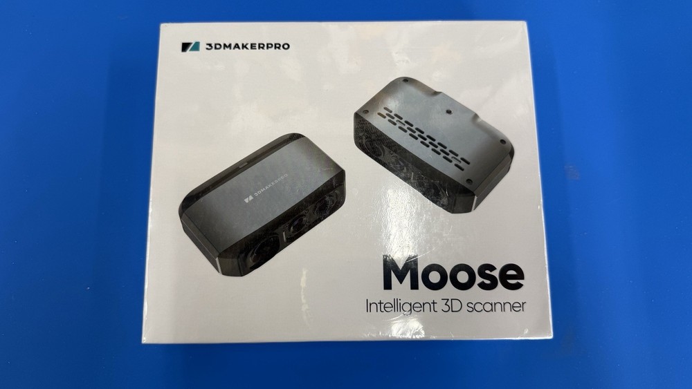3DMakerpro Moose Portable 3D Scanner 10FPS 0.03mm Accuracy USB, Tripod+Turntable