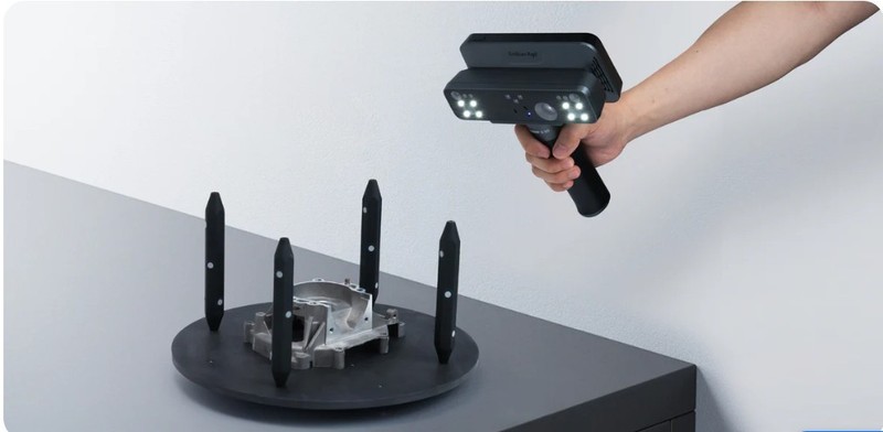 Universal 6mm 3D Scanning Accessory Kit Turntable, Marker Balls, Cards, Columns gallery