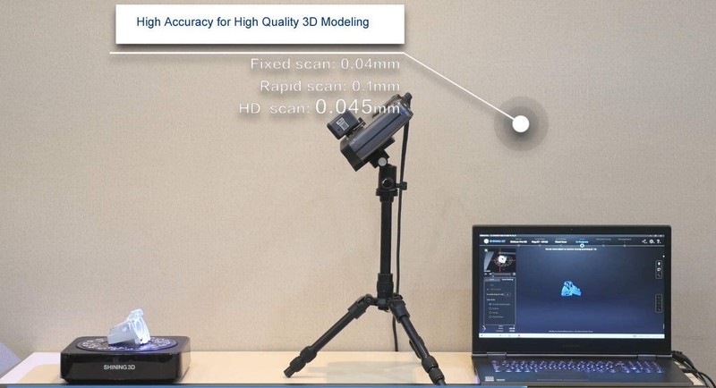 EinScan Pro HD 3D Scanner w/ Industrial Pack, Color Pack & EX Scan gallery
