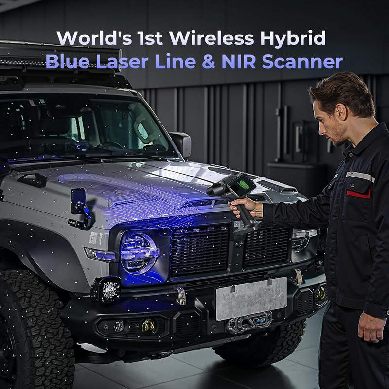 Raptor X 3D Scanner - 60FPS, 34 Cross Laser, 0.02mm Accuracy, WiFi 6 gallery