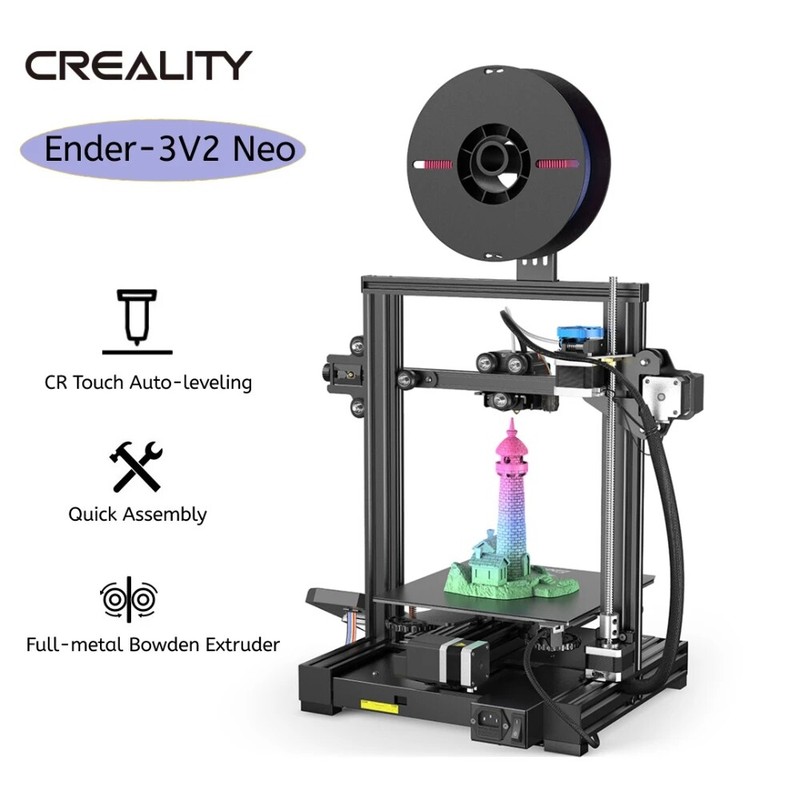 Creality Ender-3 V2 Neo 3D Printer 32-bit Silent Mainboard CR-Touch Auto Level gallery