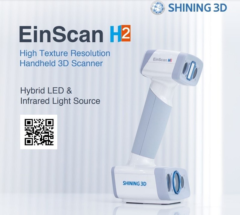 Newest EinScan H2 Hybrid LED & Infrared Light Handheld Color 3D Scanner gallery