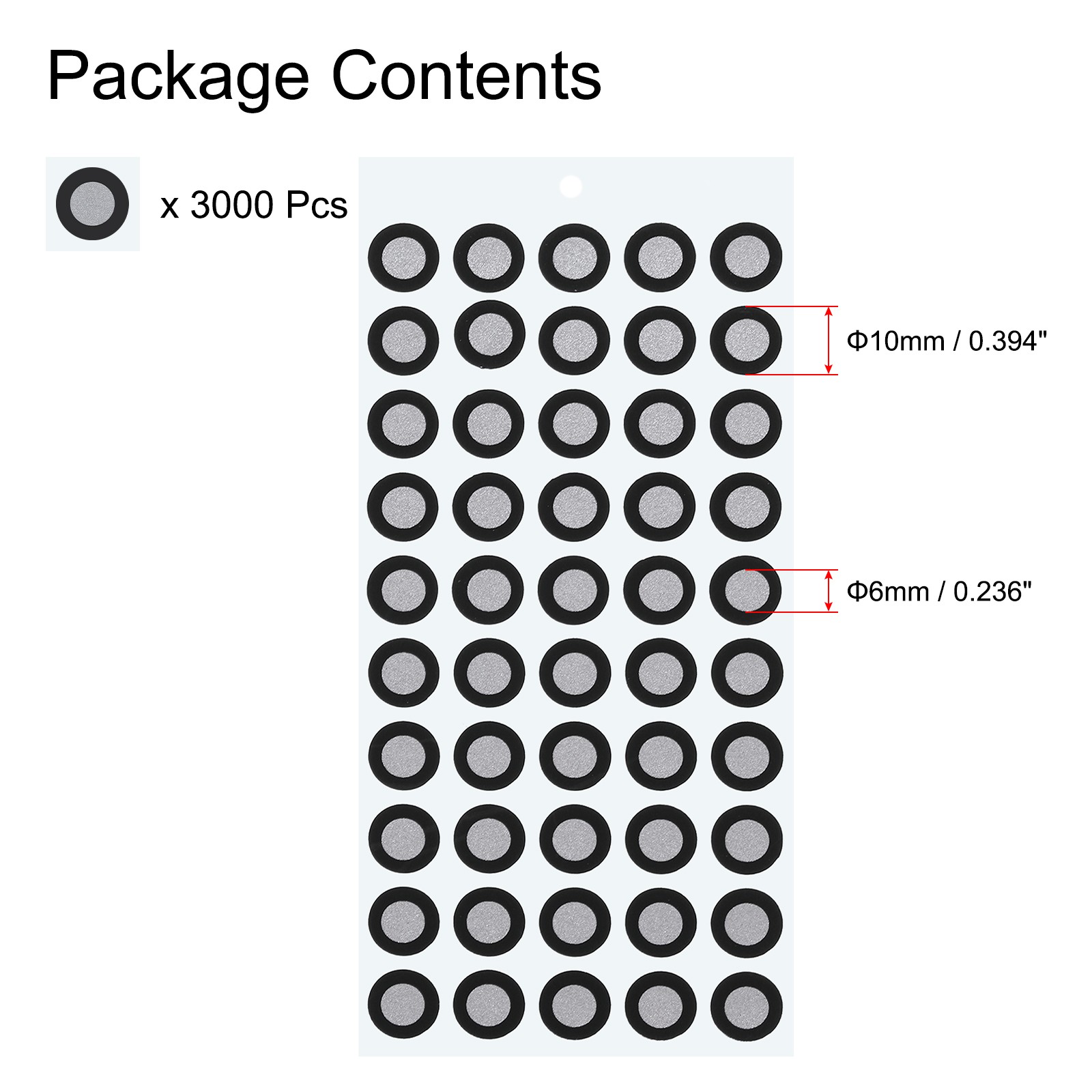 3000Pcs 3D Scanner Markers 6mm High Reflective 3D Scanning Dots 6x10mm gallery