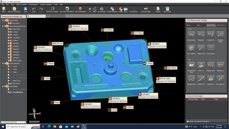 3D scanner KEYENCE VL 320 310 300 CMM with full software suite & modules gallery