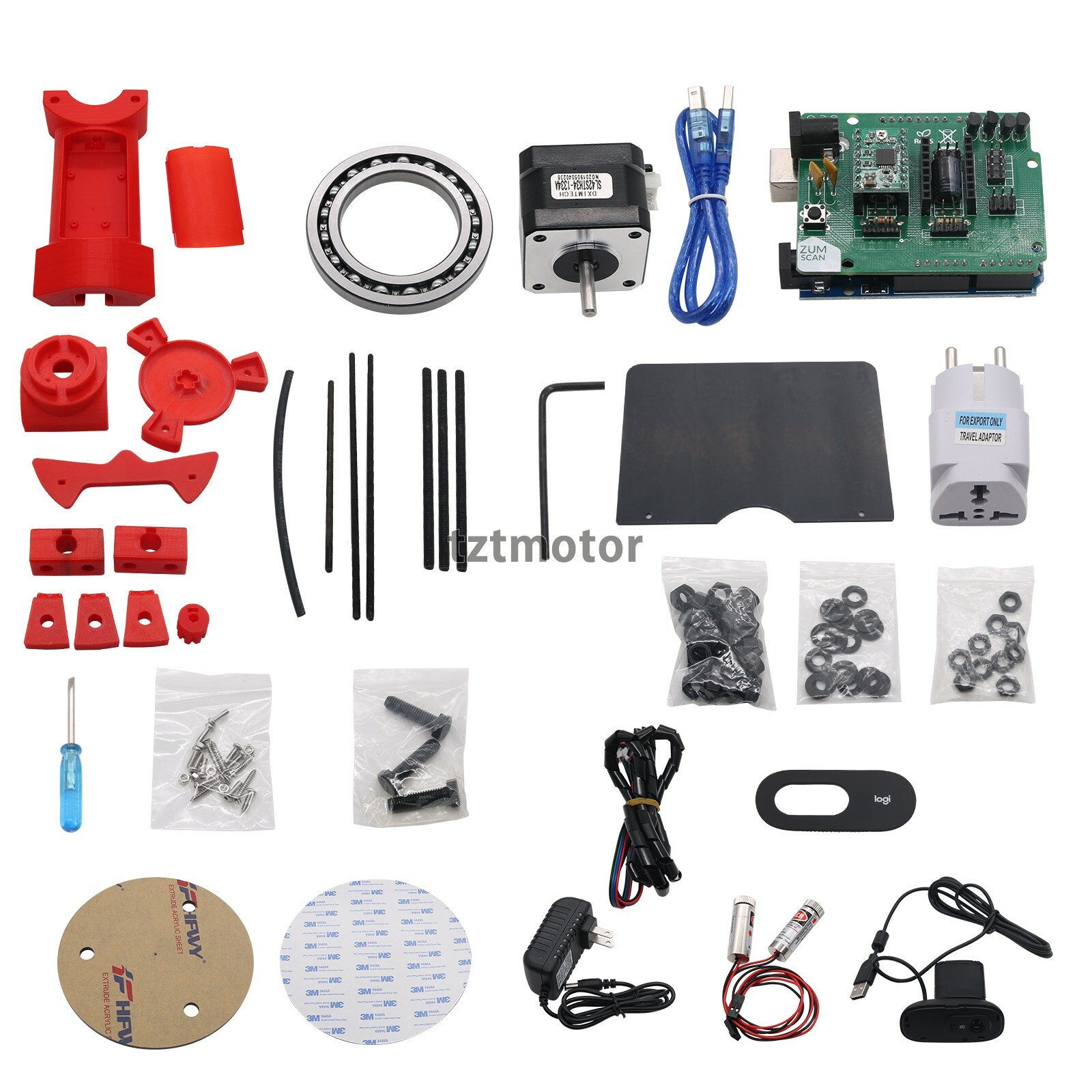 Open Source 3D DIY Scanner Laser Plate Kit w/Adapter Object For Ciclop Printer gallery