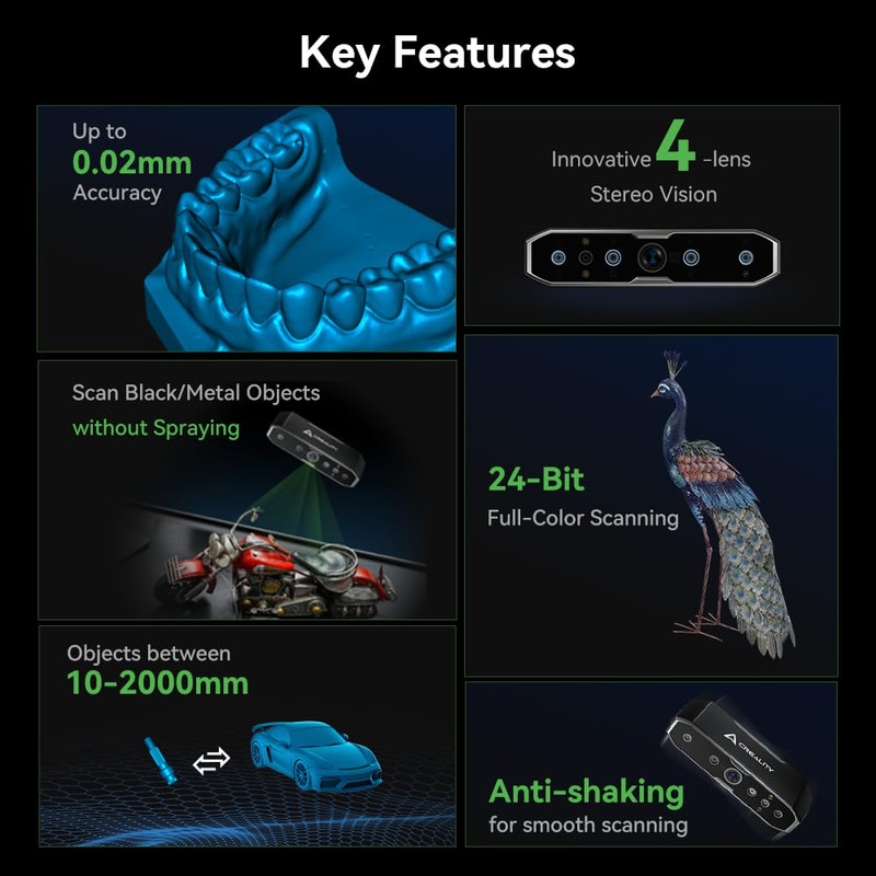 【Refurbished】Creality CR-Scan Otter 3D Scanner Handheld+Scan Bridge gallery