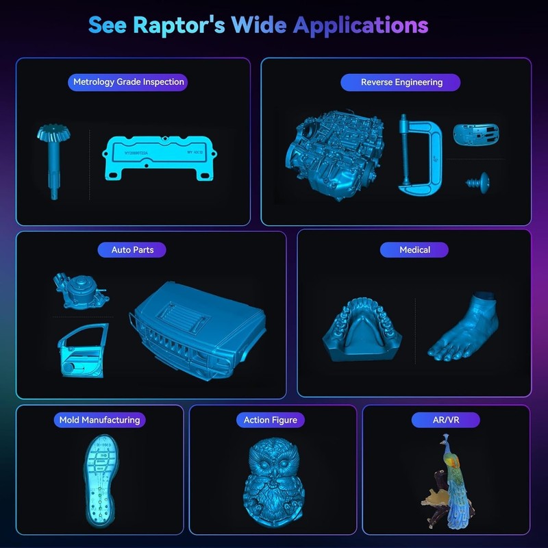 Creality CR-Scan Raptor 3D Scanner for 3D Printing gallery