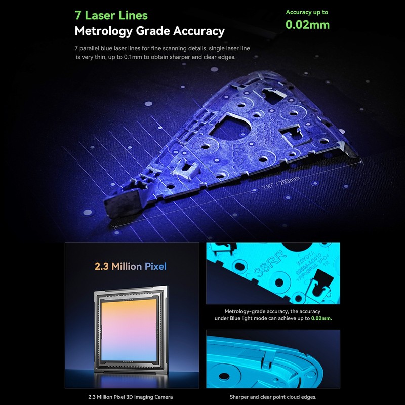 Creality 3D Scanner Compatible with Windows & macOS Handheld Mark-Free Scan New gallery