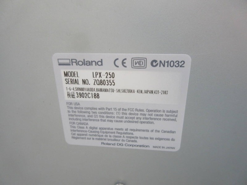 Roland PICZA LPX-250 3D Laser Scanner Power On Untested As Is Japan gallery