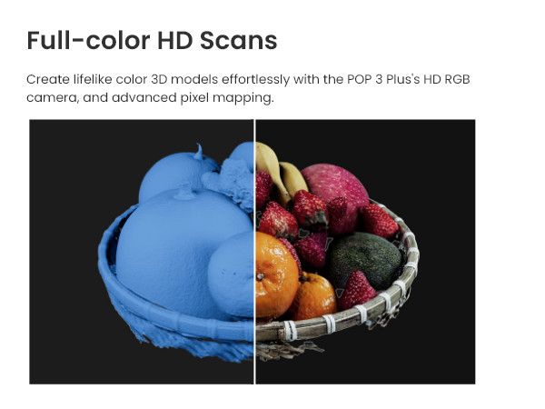 Revopoint POP 3 Plus 3D Handheld Scan STANDARD 0.04mm Precision 18fps Scanner gallery