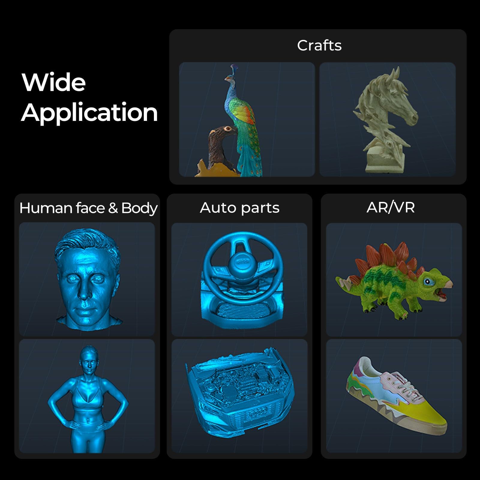 Creality CR-Scan Ferret Pro 3D Scanner - 0.1mm Accuracy, Full Color, WiFi6, - Ne gallery