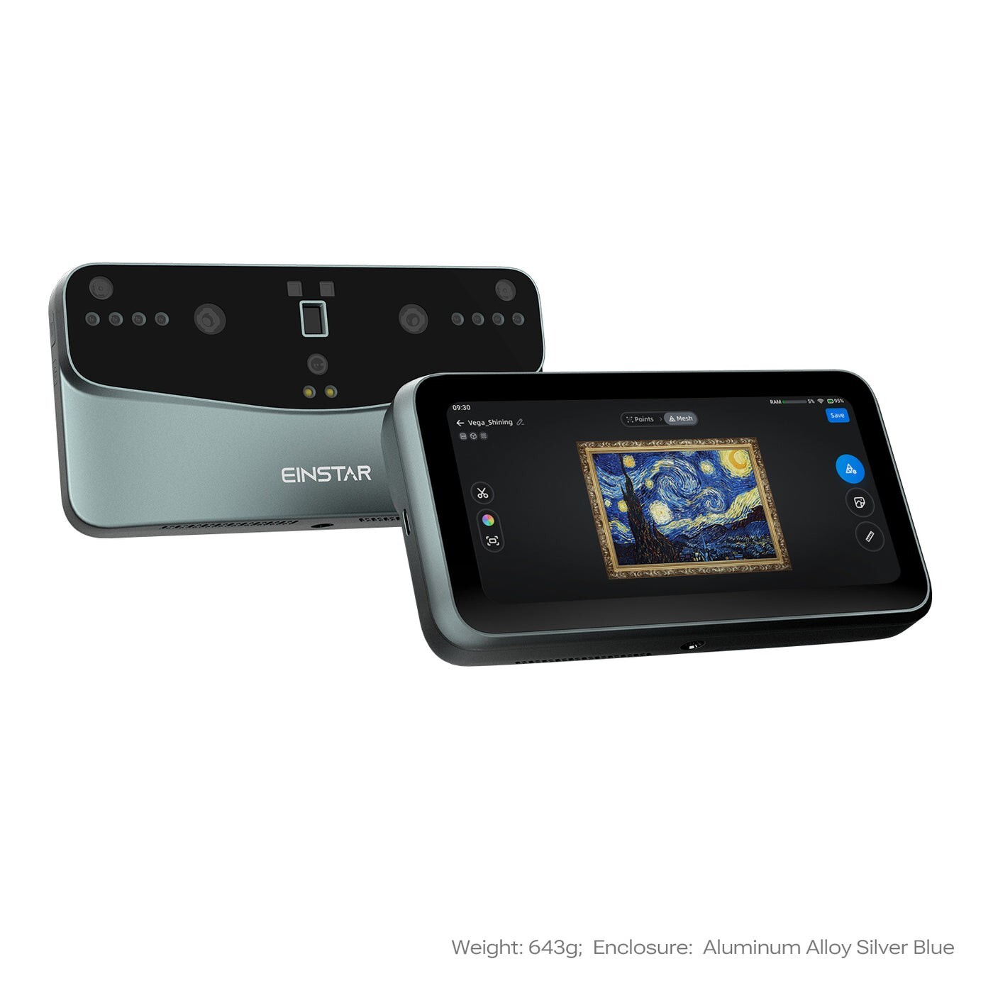 EINSTAR VEGA TITANIUM GRAY 3D SCANNER "DEMO UNIT" gallery