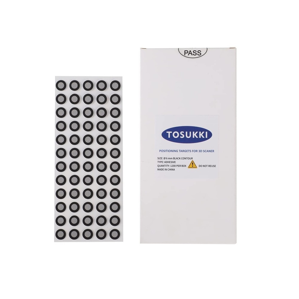 TOSUKKI 6mm Positioning Targets With Black Contour For 3D Scaner,3d scanning ...