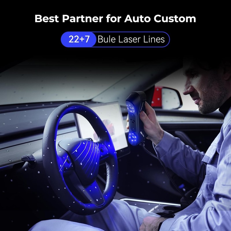 Open box Creality Raptor Pro 3D Scanner 22+7 Blue Laser Lines 0.02mm Accuracy gallery