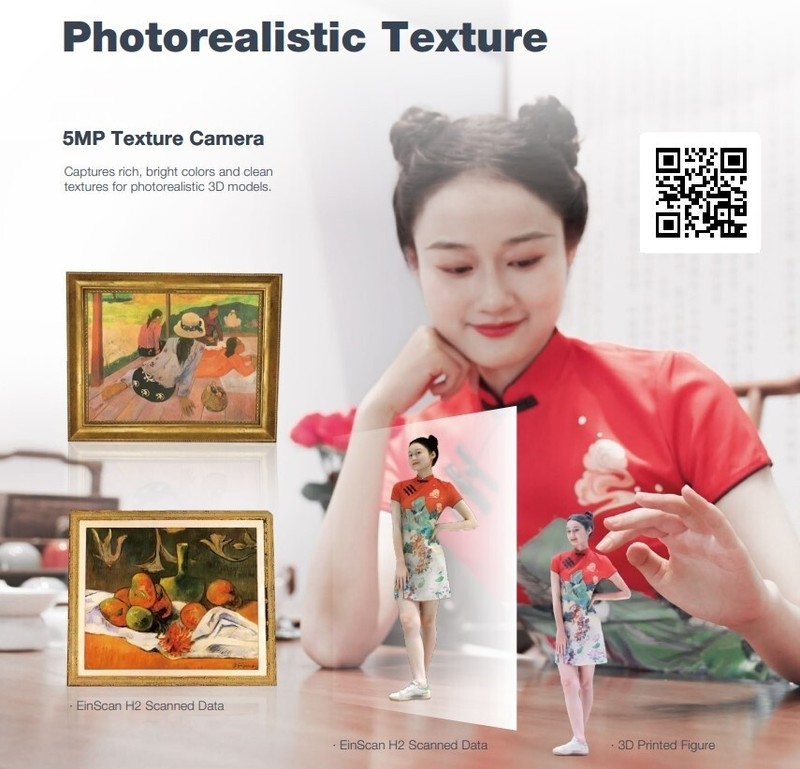 SHINING EinScan H2 Hybrid LED & Infrared Light Handheld Color 3D Scanner gallery