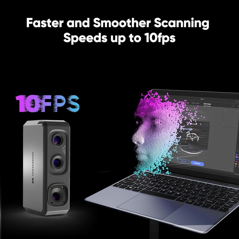 3DMakerpro Portable 3D Scanner For 3D-Printing 0.02mm Accuracy 10FPS Seal Lite gallery