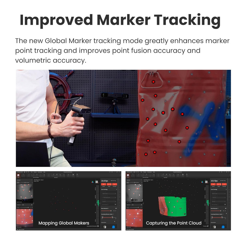 POP3 plus 3D Scanner for 3D Printing, Handheld 3D Printer Scanner 0.04Mm Precisi gallery