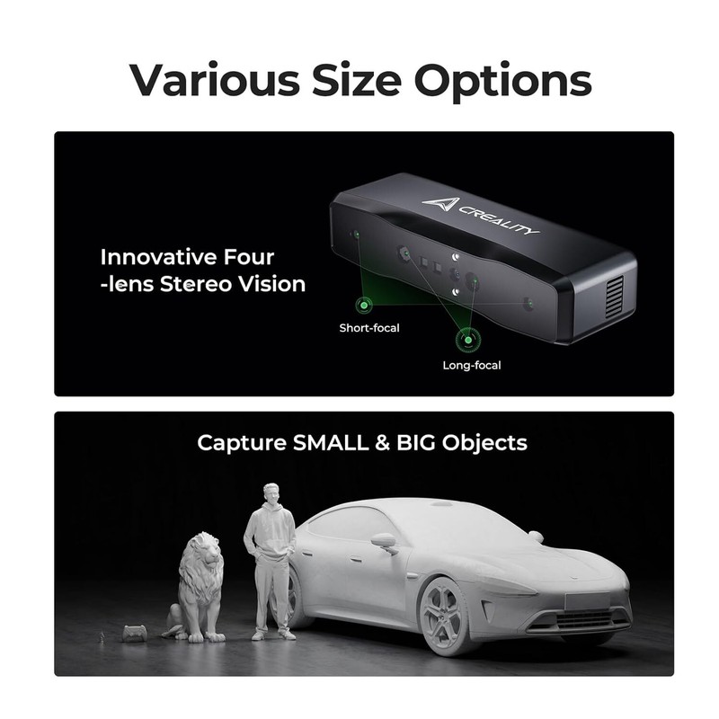 Creality Otter Lite 3D Scanner 0.02mm Precision Handheld Scanner for 3D Printing gallery