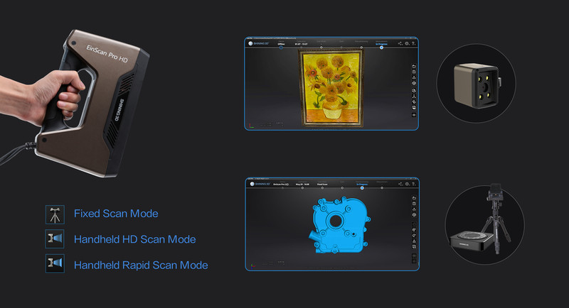 Einscan Pro HD Complete Package! Einscan Pro HD, Industrial Pack and Color Pack. gallery