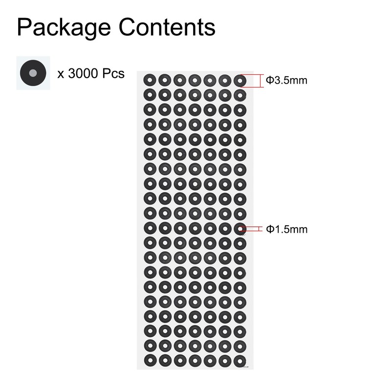 3000Pcs 3D Scanner Markers 1.5mm 3D Scanning Dots for 3D Scanners 1.5x3.5mm gallery