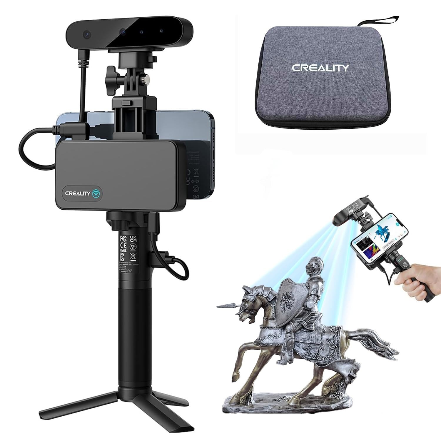 Creality CRScan Ferret Pro Wireless 3D Scanner 0.1mm Accuracy Full-Color Capture gallery