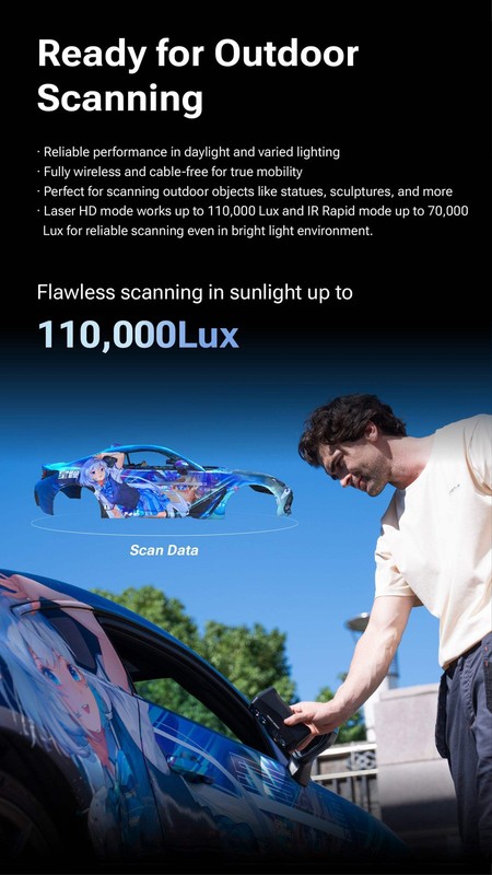 EINSTAR Rockit Wireless 3D Scanner with Laser & IR Hybrid Light gallery